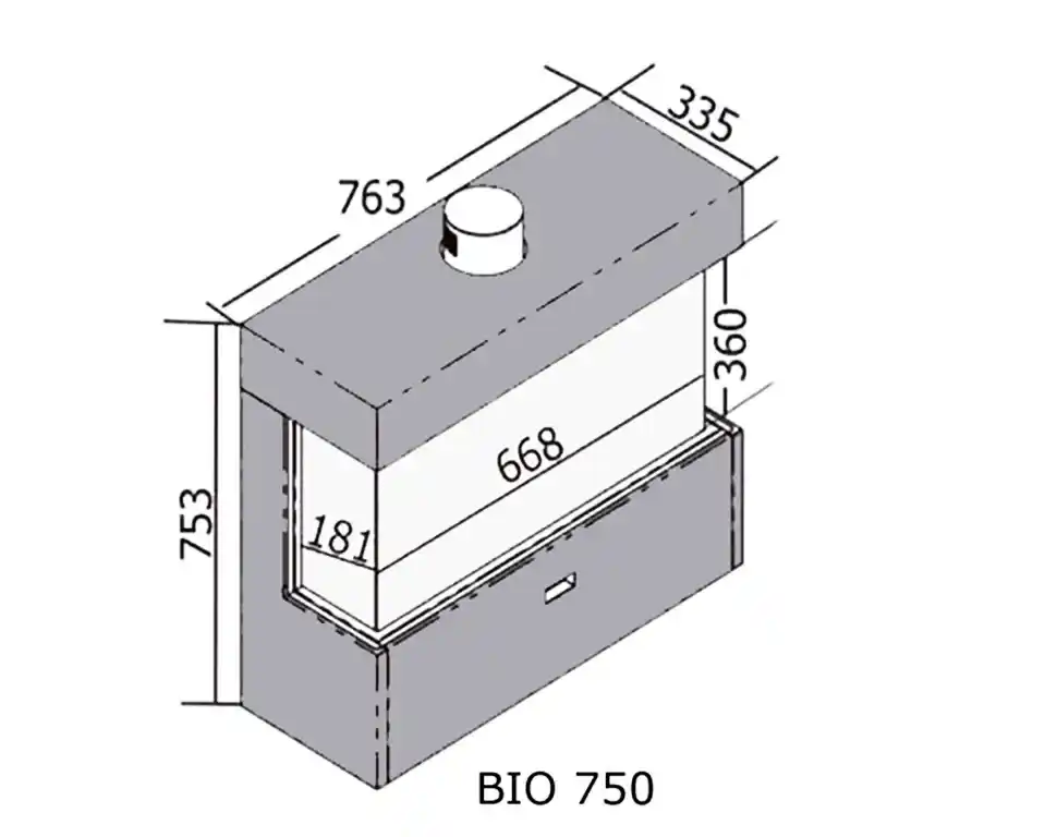 bioetanol estufa 750 moderna