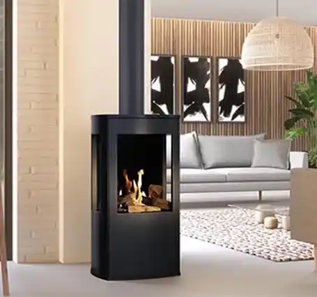 Gasofen Estufa de gas cuadrada 3 lados trio