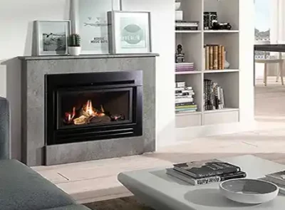 - kalido-Chimenea de gas insertable de pequeño tamaño - gas inset fire fan-assisted