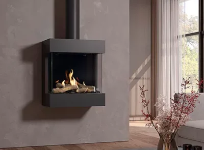 3-sided-suspended-gas-fire Estufas de gas moderna diablo