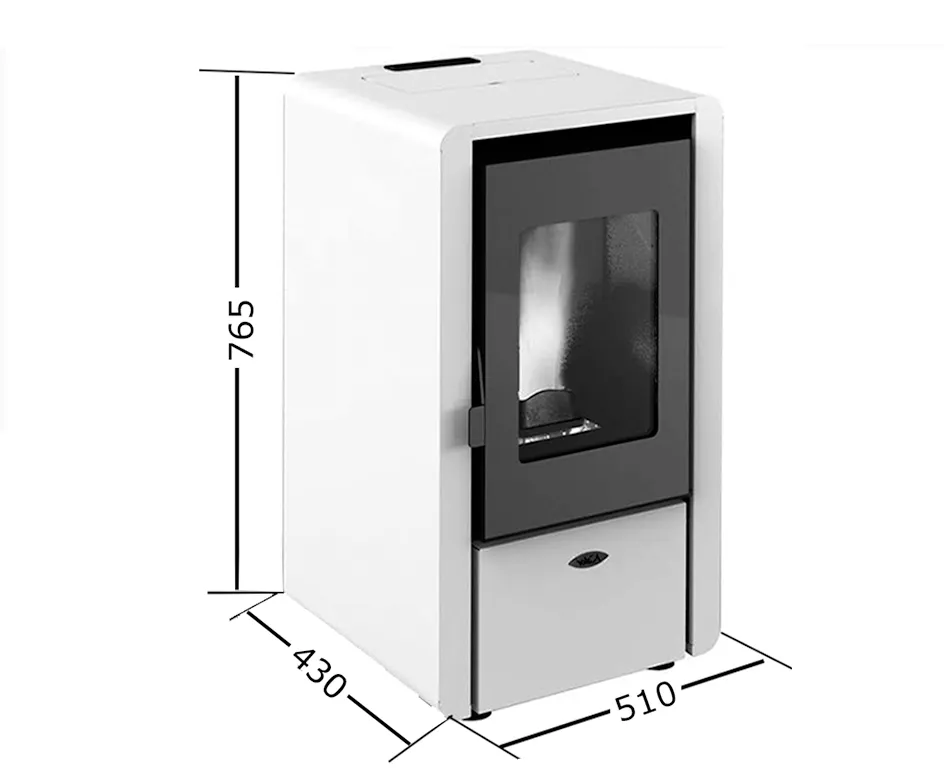 estufa compacta de pellets - petite medidas estufa compacta de pellets - petite medidas