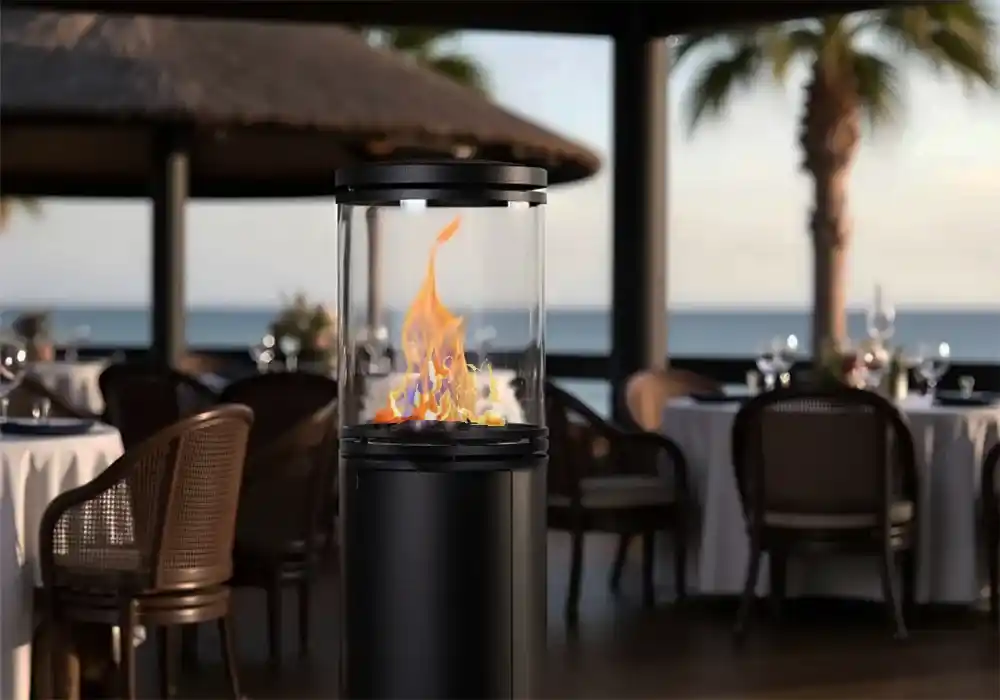 estufa de gas exterior redonda patio heater ELEGANCE