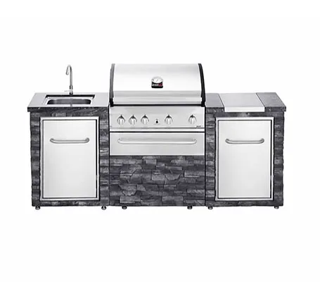 isla cocina exterior piedras