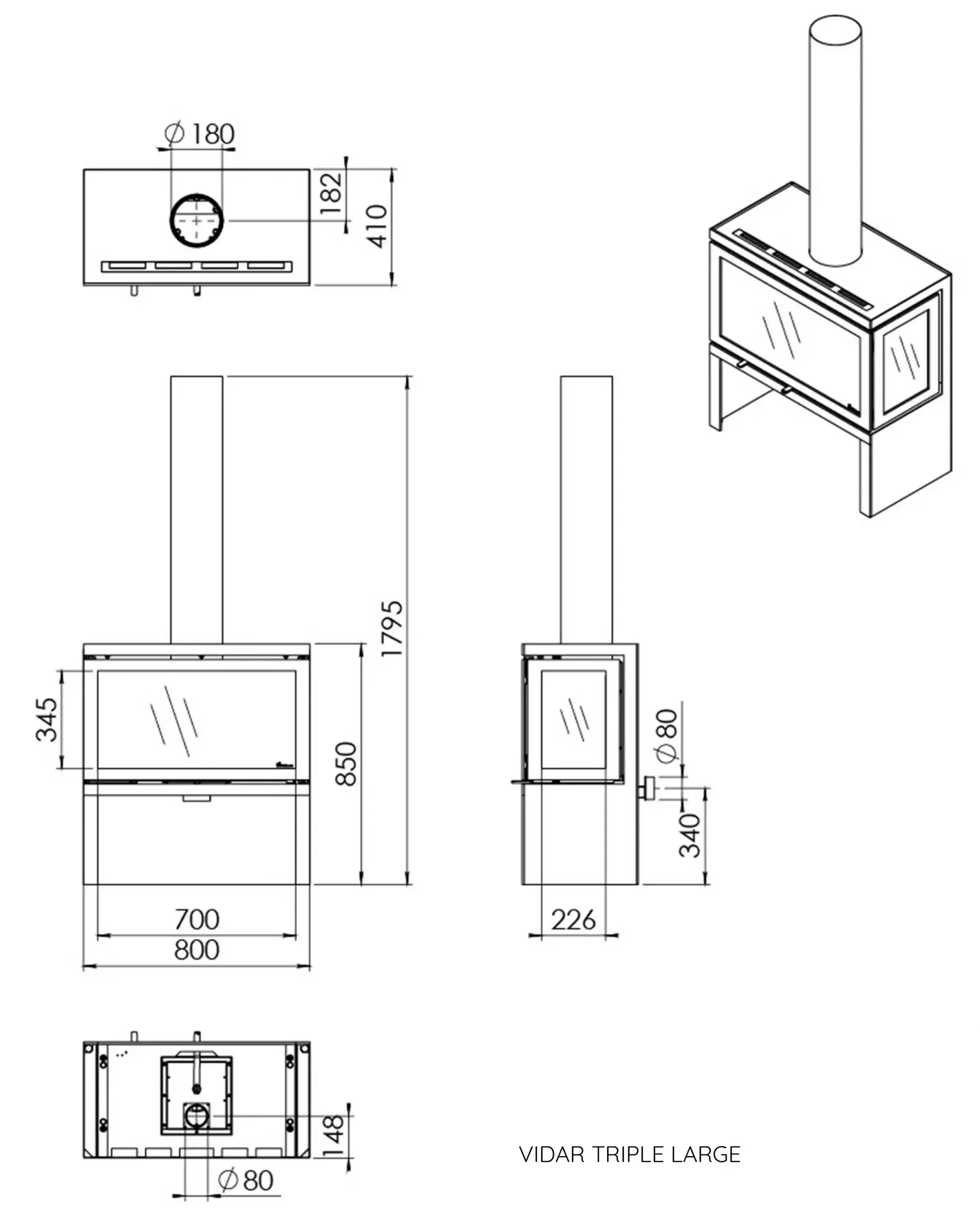 holzofen modern vidar