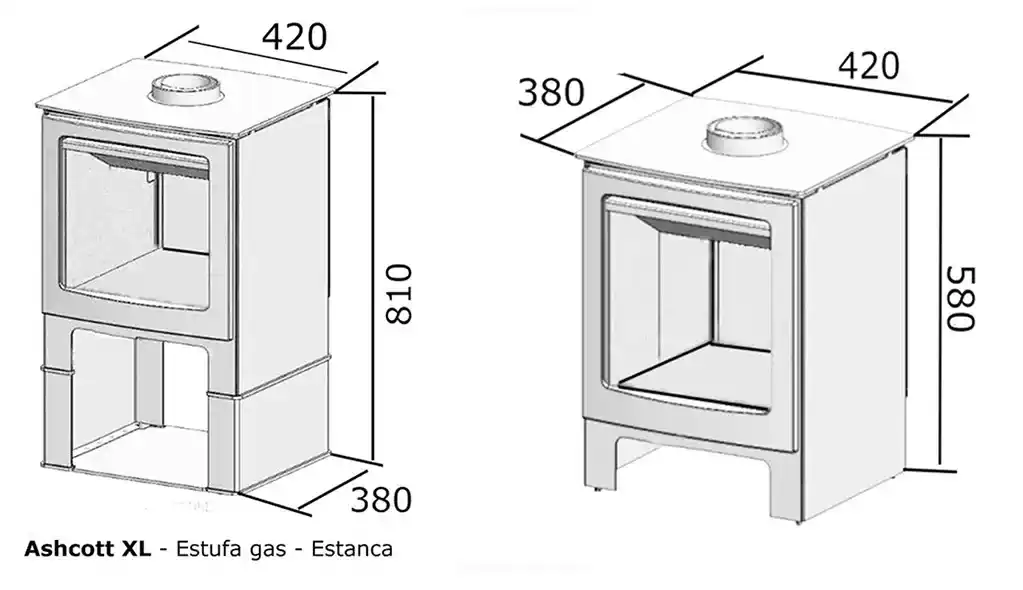 estufa de gas eficiente ashcott medidas planos estufa de gas eficiente ashcott medidas planos