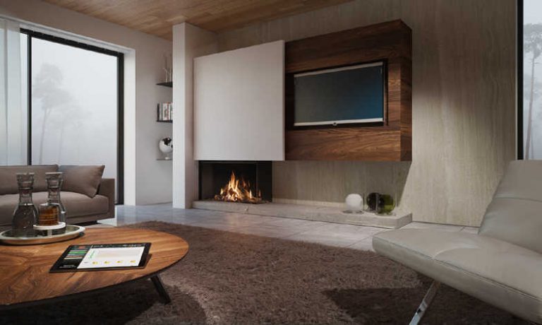 Chimeneas en esquina moderna - maestro 105