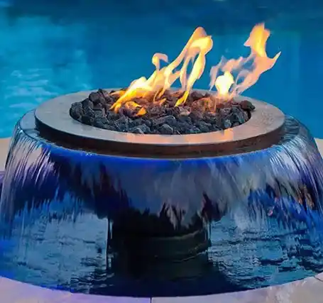 quemador gas cuenco agua