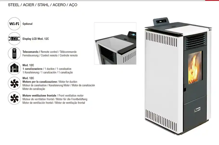 pellet burner basic estufa pellets standard miriam greta