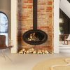Wood stove Oval shape - Oval einzigartiges Designer-Holzfeuer