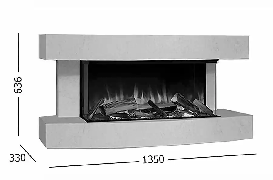 Electric fire suite cubbington medidas