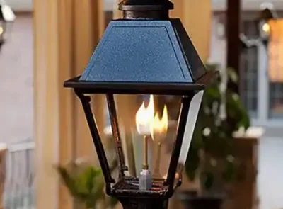 Farola a gas y lámparas farolas lamps