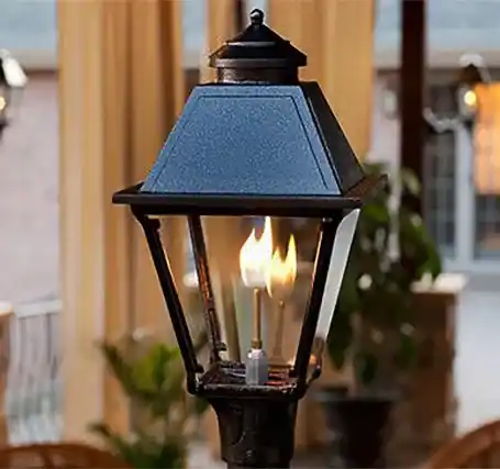 Farola a gas y lámparas farolas lamps