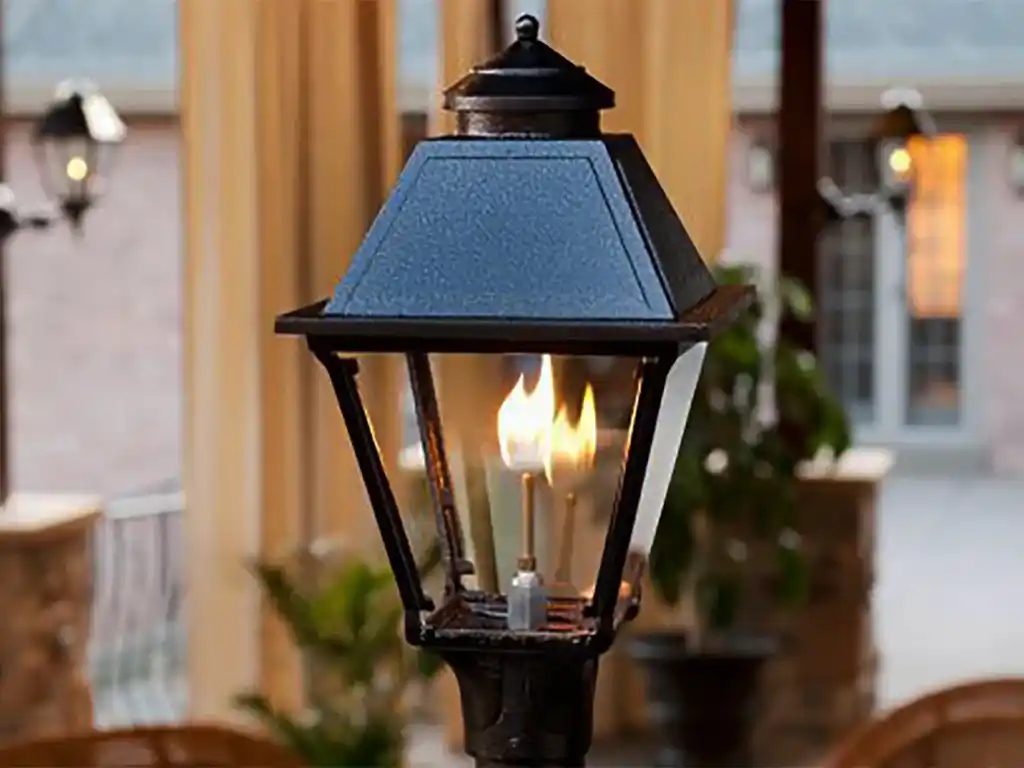 Farola a gas y lámparas farolas lamps