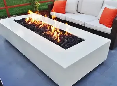 Chimeneas de jardin - Quemador-rectangular