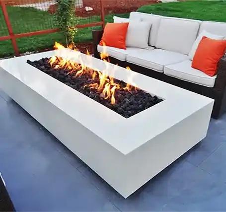 Chimeneas de jardin - Quemador-rectangular