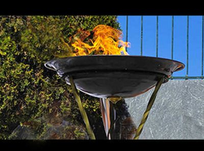pebetero-grande- Gas Fire Bowl -Torch -Gas Feuerstelle-Gasschale