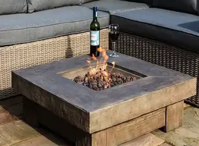 Chimeneas de jardin - Quemador-cuadrado