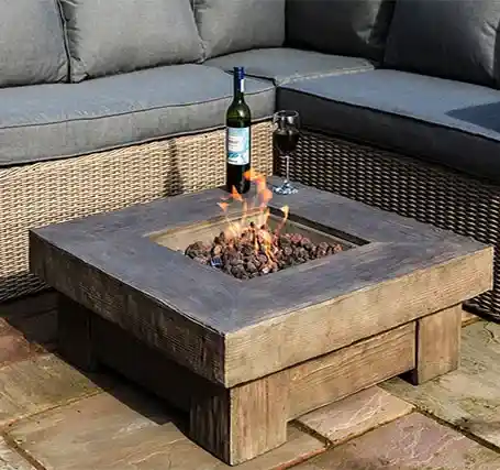 Chimeneas de jardin - Quemador-cuadrado