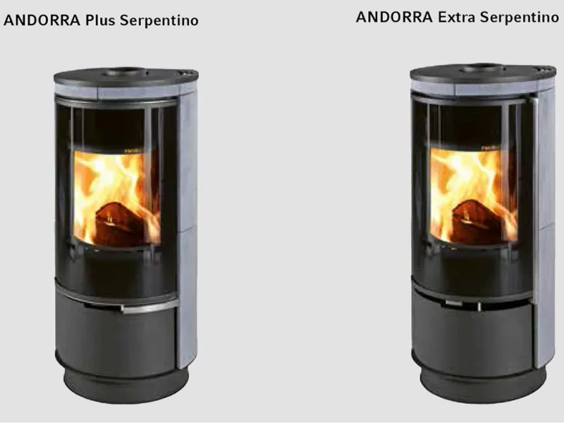 Estufa contemporánea Andorra ceramica