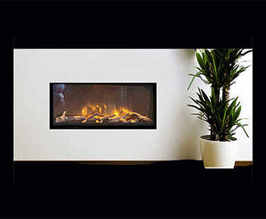 glass fronted electric fire