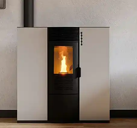 estufas pellets pasillo medidas