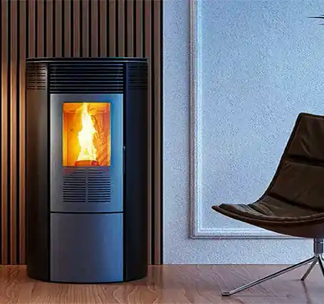 Estufa pellets redonda