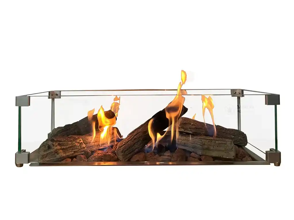 quemadores bioetanol para chimeneas leños ceramicos