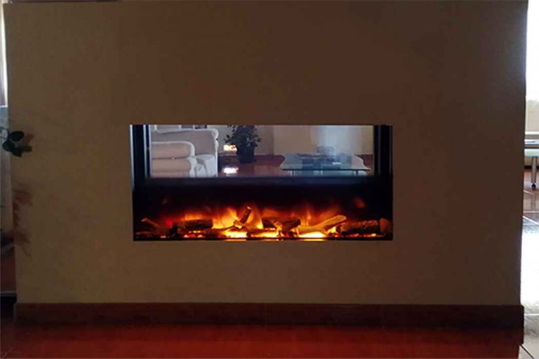 chimenea electrica tunel 2 lados