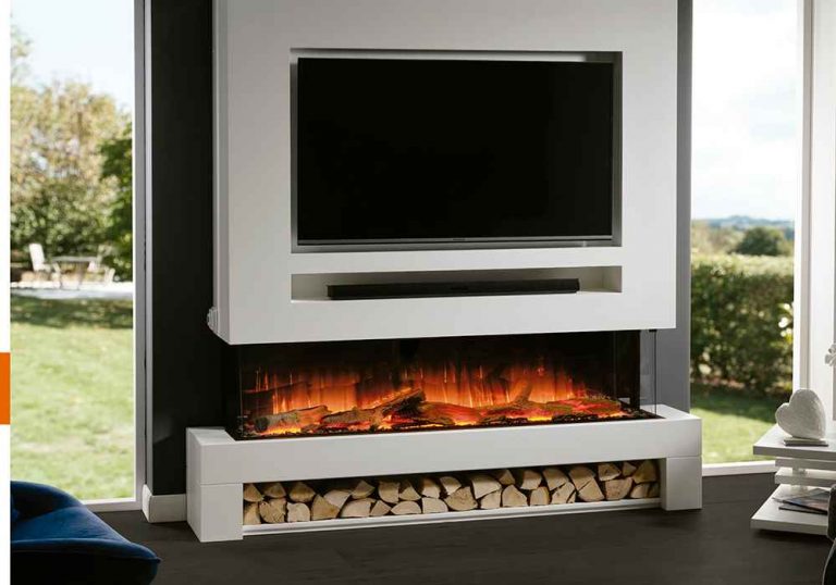 Gas- Elektro- Holz-Kamine Spanien Chimenea Eléct decorativa moderna1300-1000moderna glazer