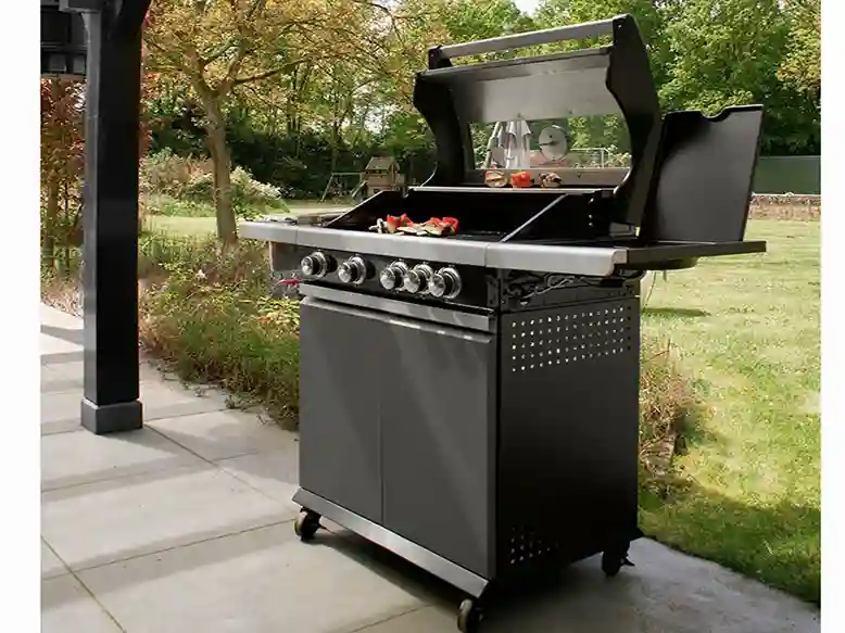 barbacoa carro 4 quemadores patio chef