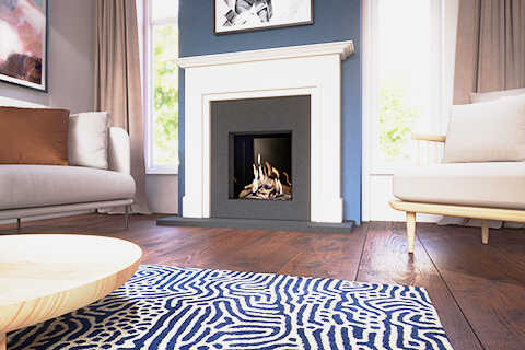 Compact gas fire 55