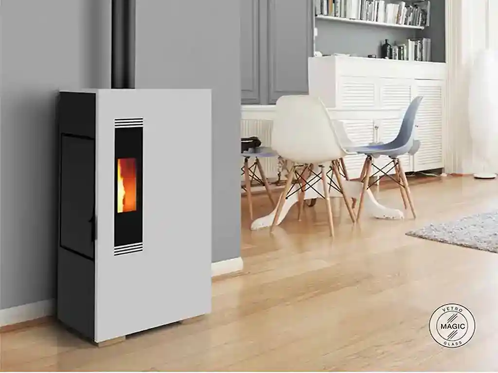 estufa pequeña pellet mini