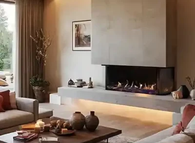 chimenea bioetanol 3 lados