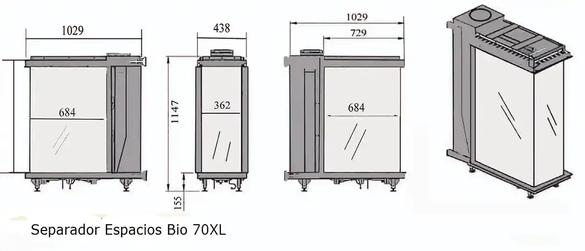 Separador de espacios – BIO 70XL