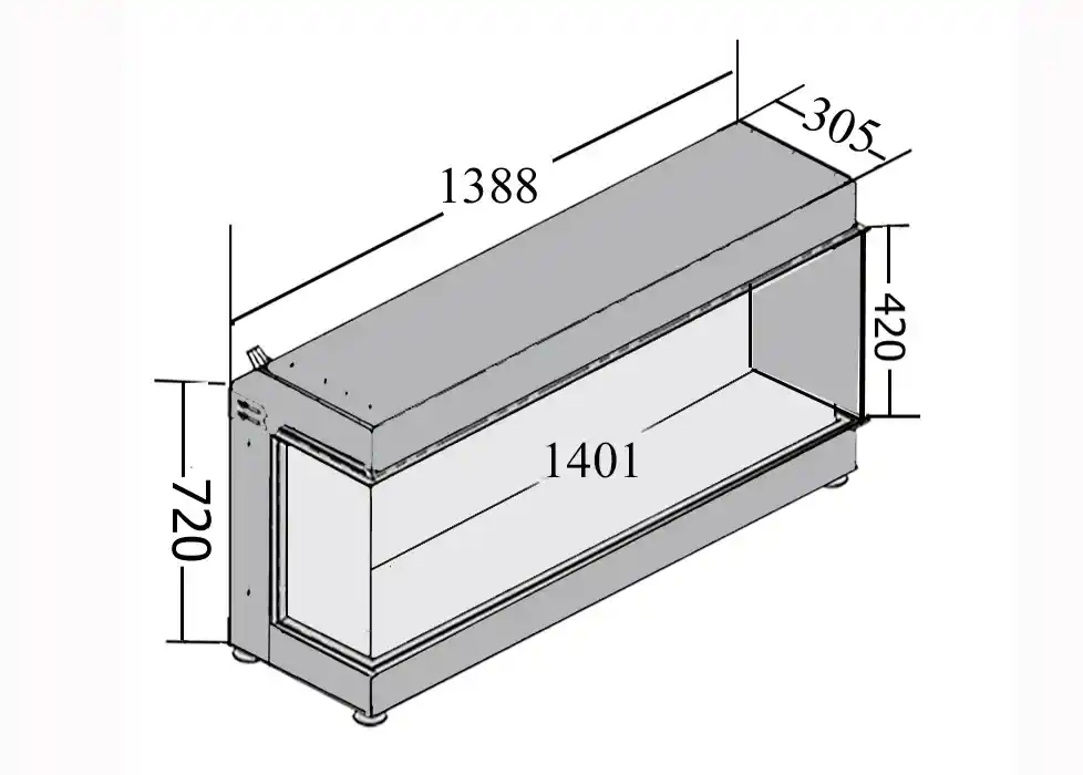 chimenea bioetanol esquina 1400 chimenea bioetanol esquina 1400 CORNER FIRE BIOETHANOL 1400