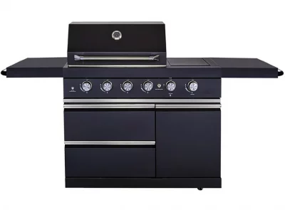 barbacoa ambigrill 4+2 quemador lateral